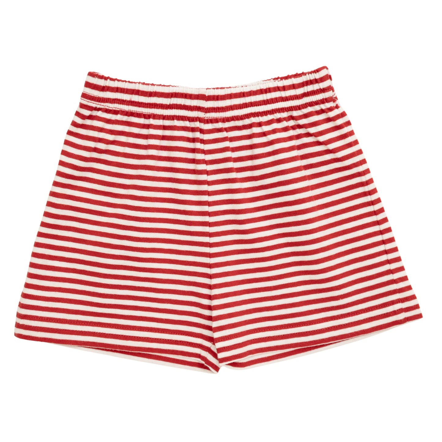 Red Stripe Knit Shorts