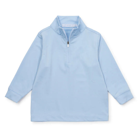 Sam Performance Quarter Zip Pullover - Light Blue
