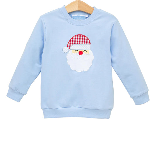 French Terry Pullover - Santa (Light Blue)