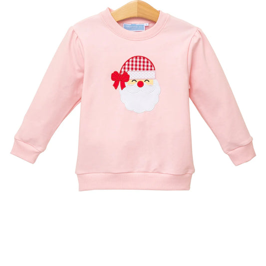 French Terry Pullover - Santa (Light Pink)