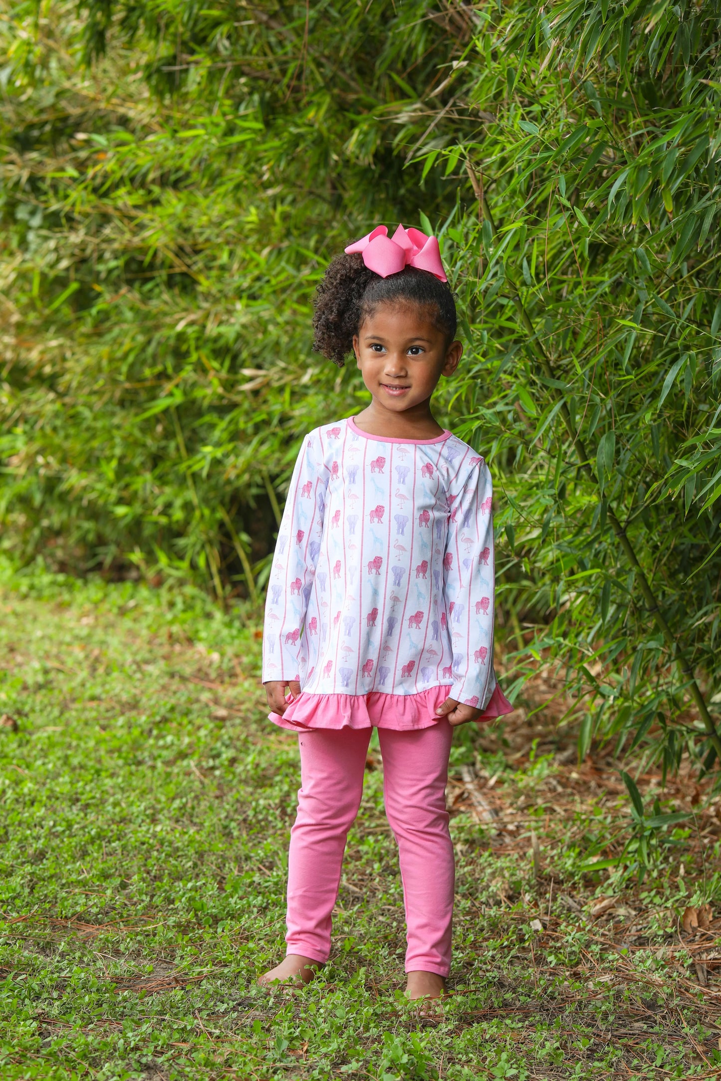Welcome to the Jungle Ruffle Pants Set