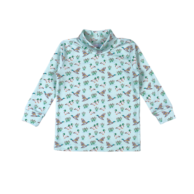 Mallard Ducks Pima Turtleneck