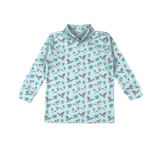 Mallard Ducks Pima Turtleneck