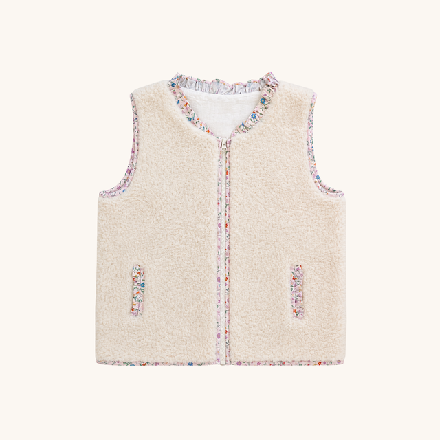 Sherpa Vest in Floral
