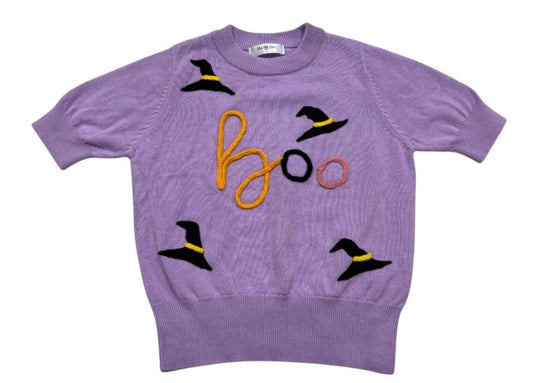 Iris Lavender Boo SS Sweater