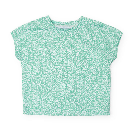 Sloane Girls' Short Sleeve Performance Top - Mod Meadow Classic Green