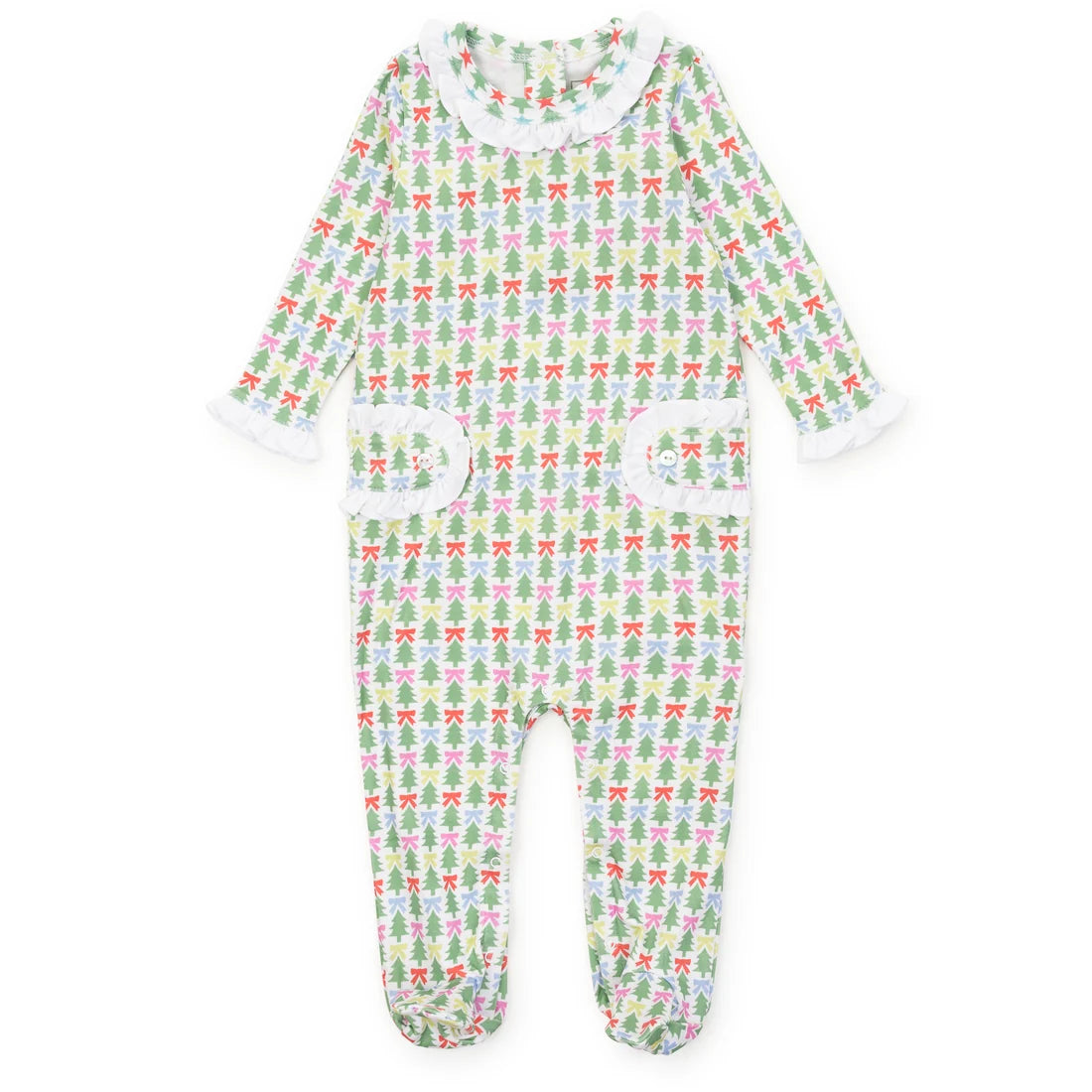 Lucy Girls' Romper - Tree Topper Bows