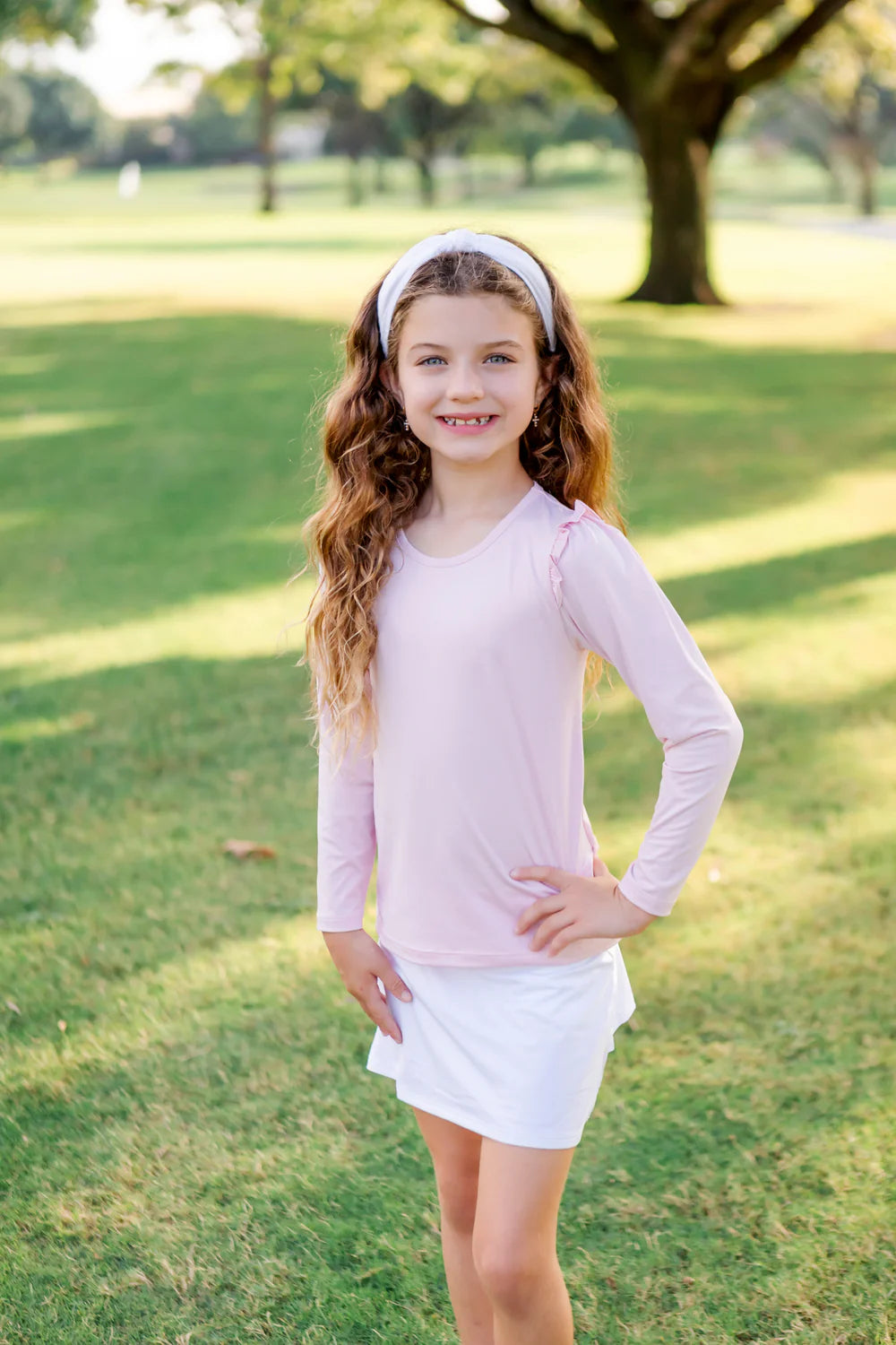 Mia Performance Longsleeve Top - Light Pink