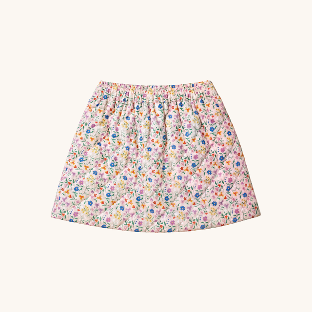 Quilted Skirt in Floral
