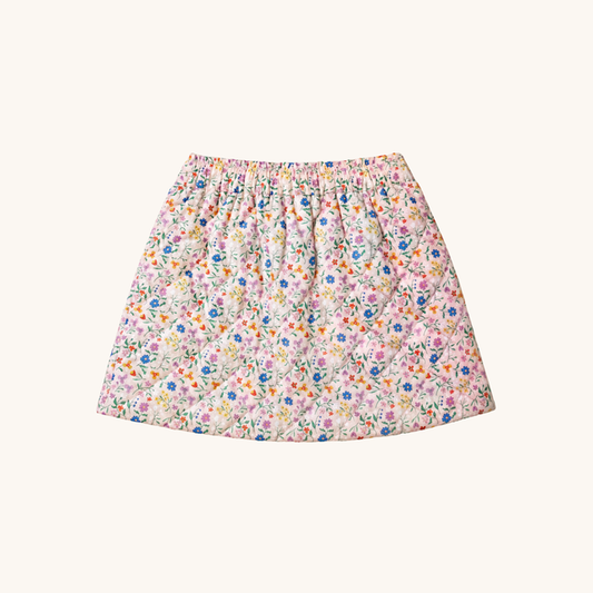 Quilted Skirt in Floral
