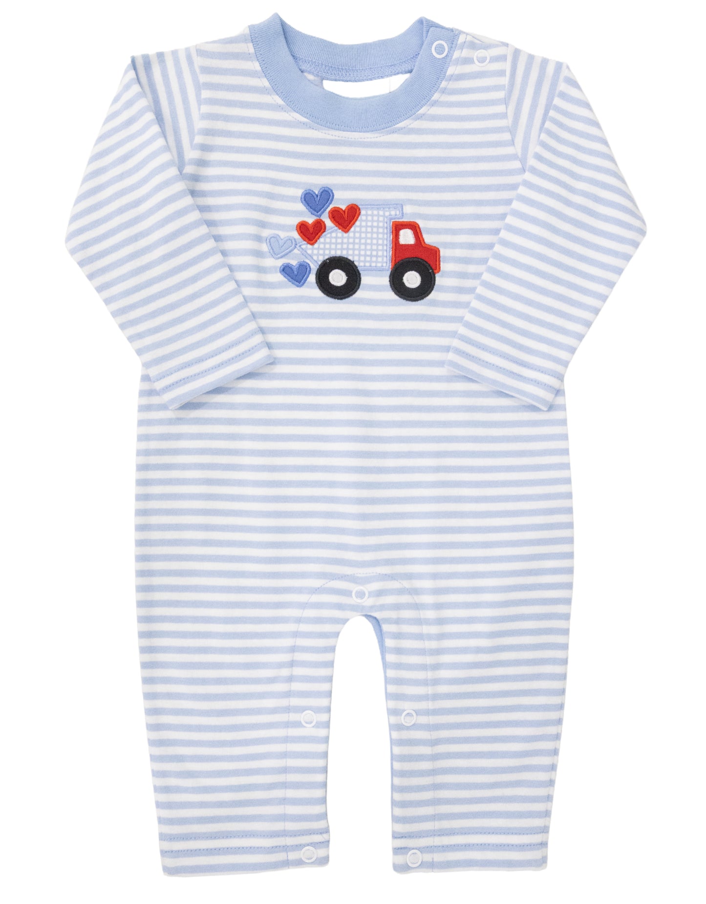 Dump Truck Heart Romper